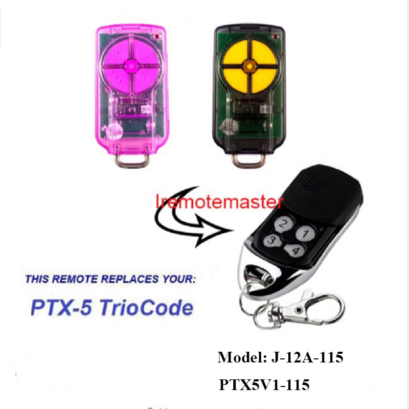 Za PTX5 V1 TrioCode Gate Remote Door Replacement 433,92MHz Rolling Code